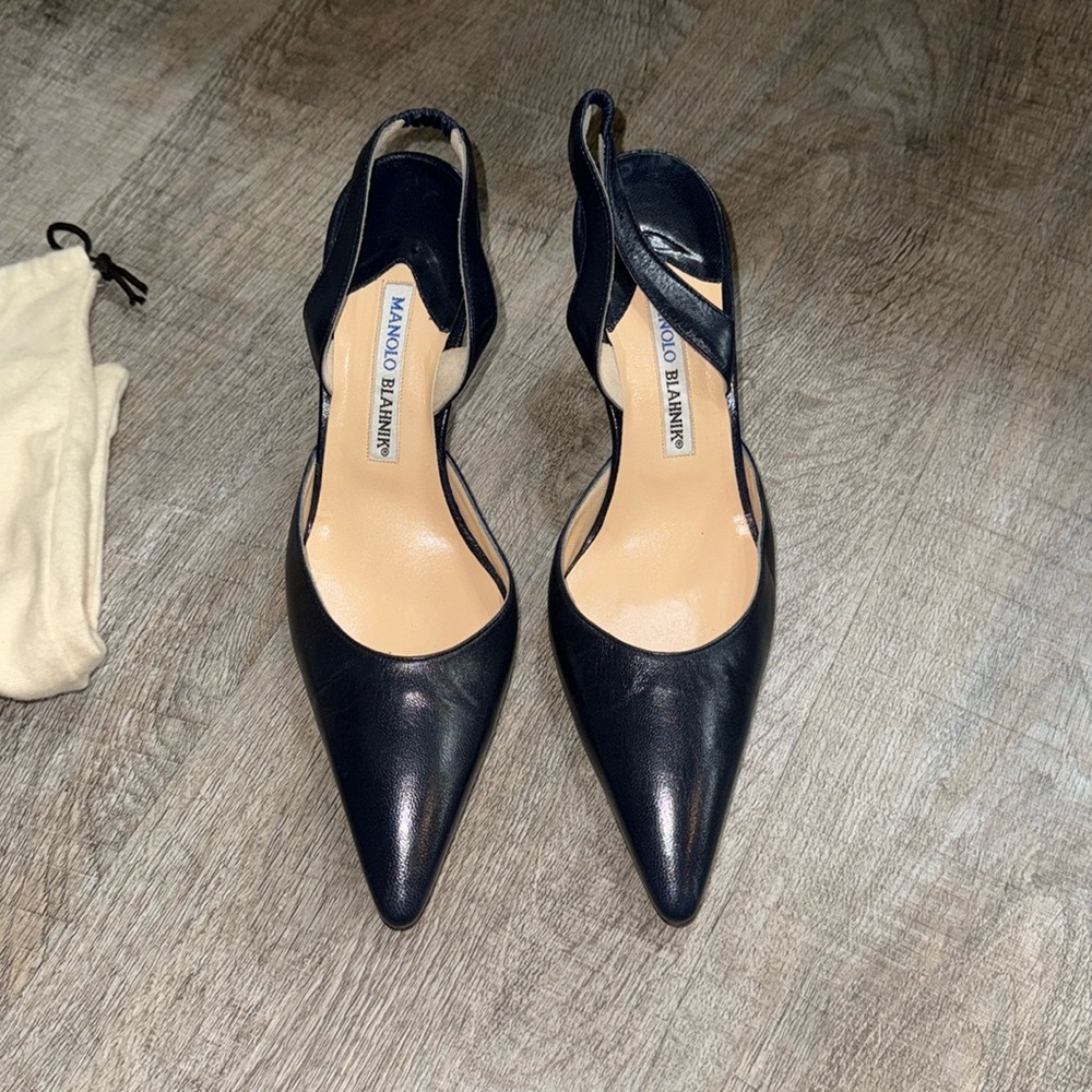 Manolo slingback heels